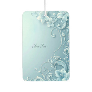 Pour Voiture Désodorisant floral décoratif bleu
