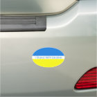 Je Me Trouve Avec Ukraine Car Magnet