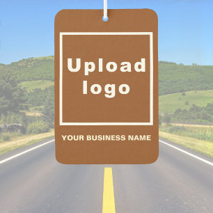 Pour Voiture Nom de l'entreprise et logo sur désodorisant marro
