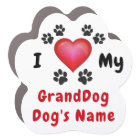 Super mignon J'Aime Mon Magnet GrandDog, Personnal