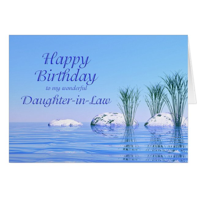 Pour votre belle-fille, Spa Like, anniversaire ble (Devant horizontal)