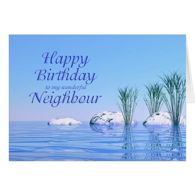 Pour votre Voisin, un Spa comme, Anniversaire Bleu (Devant horizontal)
