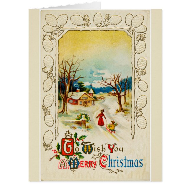 Pour Vous Souhaiter Une Grande Carte De Voeux De N (Devant)