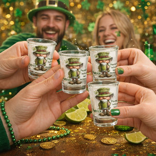 Poured by Luck and Bad Decisions Shot Glass