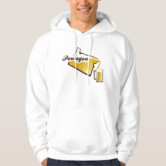 Pouregon Beer Design Hoodie (Front)