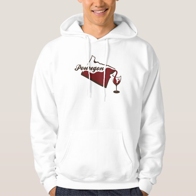 Pouregon Wine Design Hoodie (Front)