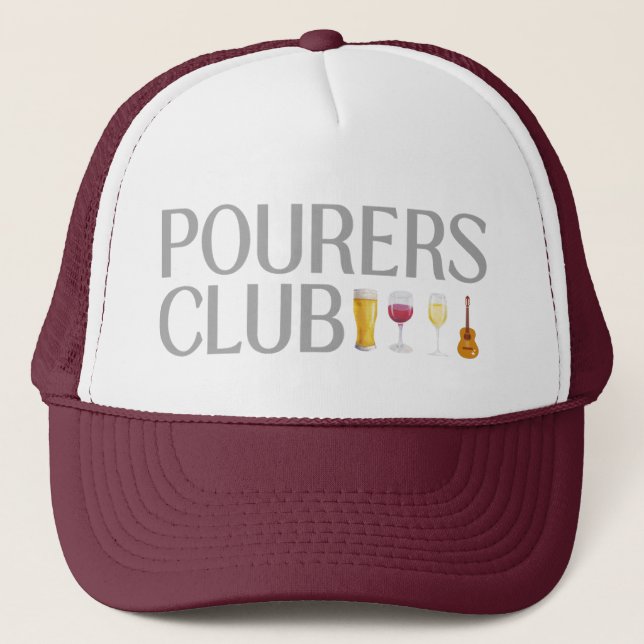 Pourers club trucker hat (Front)
