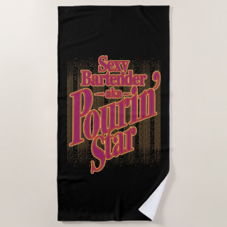 Pourin' Star Beach Towel