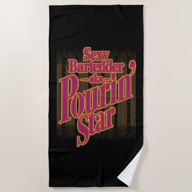 Pourin' Star Beach Towel (Front)