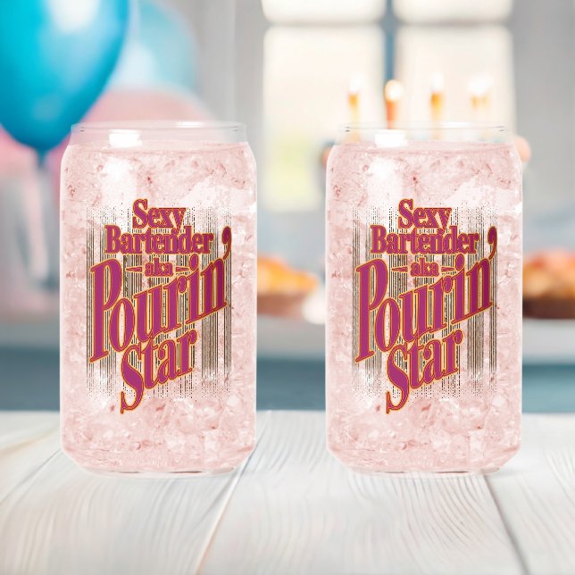 Pourin' Star Can Glasses (Insitu (Baby Shower))