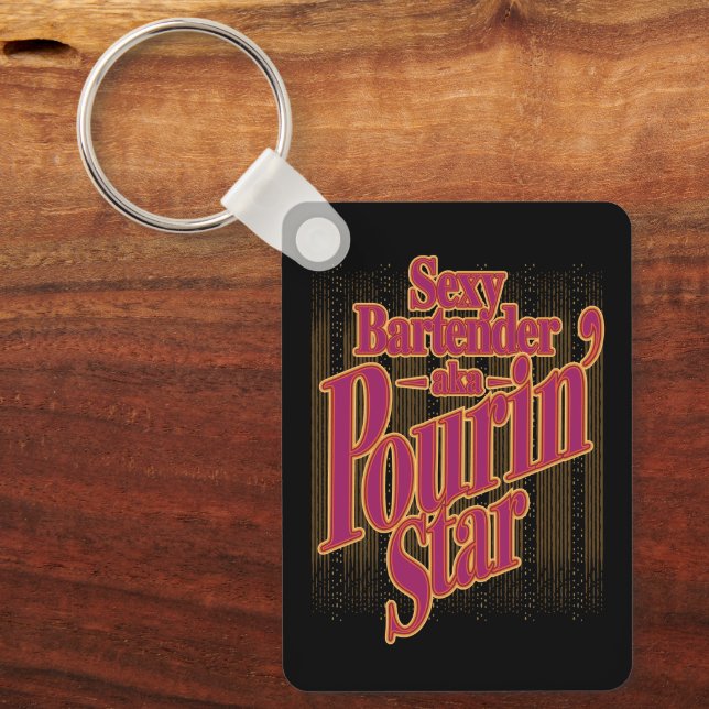 Pourin' Star Keychain (Front)