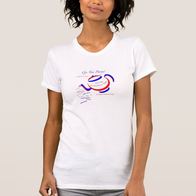 Pouring Go Tea Party! T-Shirt (Front)