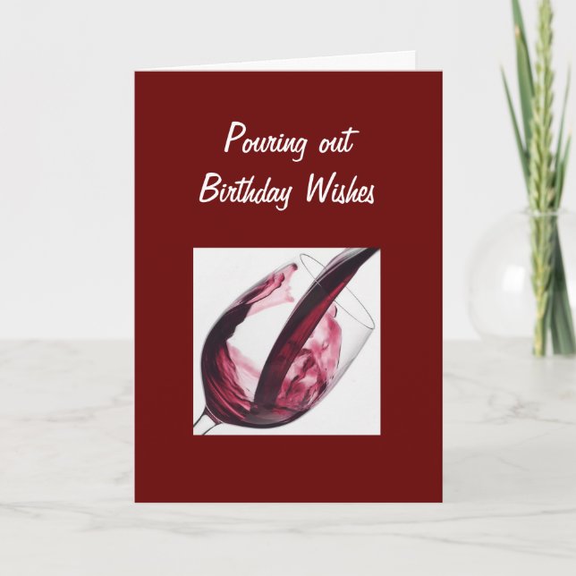 POURING OUT BIRTHDAY WISHES CARD (Front)