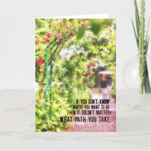 POURING PETALS Greeting Card