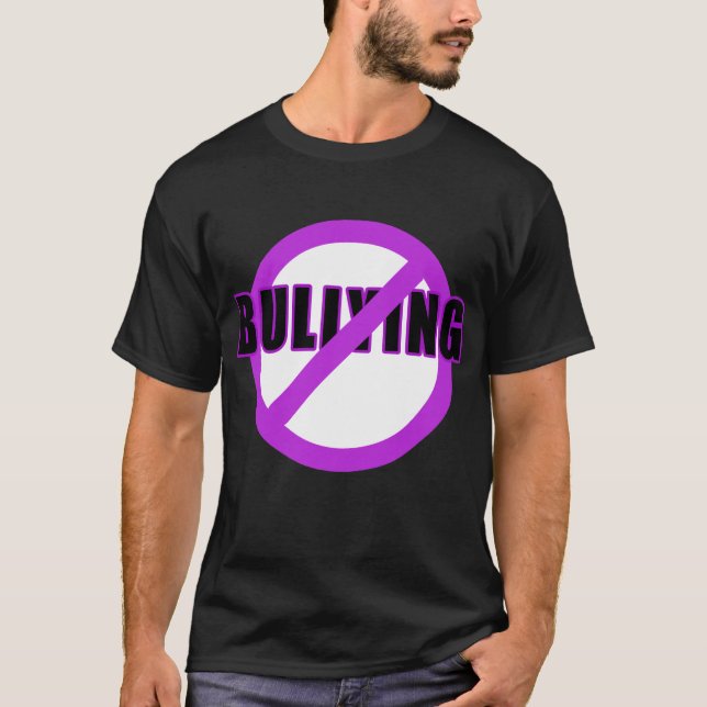 Pourpre AUCUNS T-shirts et boutons de INTIMIDATION (Devant)