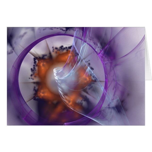 Pourpre de carte de fractale (Devant Horizontal)