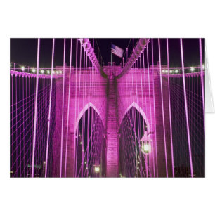 Pourpre de Lit de pont de Brooklyn