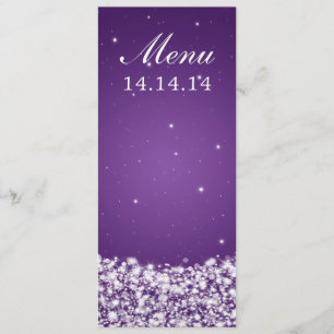 Pourpre élégant d'étincelle d'étoile de menu de