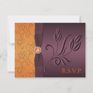 Pourpre et carte de la mandarine RSVP