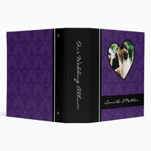 Pourpre fait sur commande de classeur d'album de