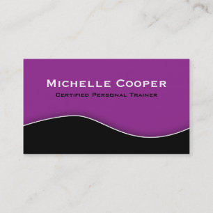 Pourpre noir professionnel de carte de visite de