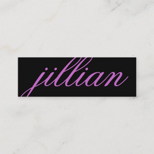 Pourpre nommé de carte de visite de 311 coutumes (Devant)