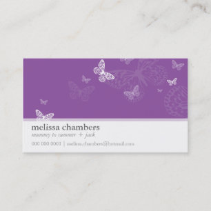 Pourpre violet de papillon mignon simple de CARTE
