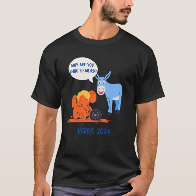 Pourquoi Es-Tu Si Bizarre Harris 2024 T-Shirt (Devant)