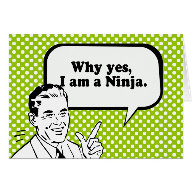 POURQUOI, JE SUIS UN NINJA. (Devant horizontal)