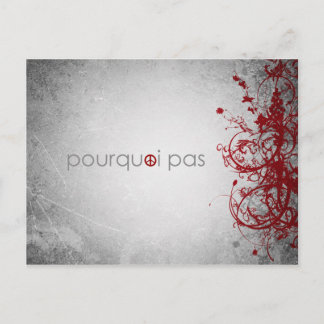 pourquoi pas la paix - carte postale française