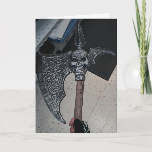 "Pourriez-Vous Répéter Cela ?" Carte Hallowe'en (Devant)