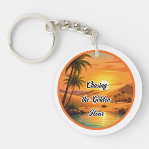 Poursuite de l'heure dorée Oasis du coucher de sol