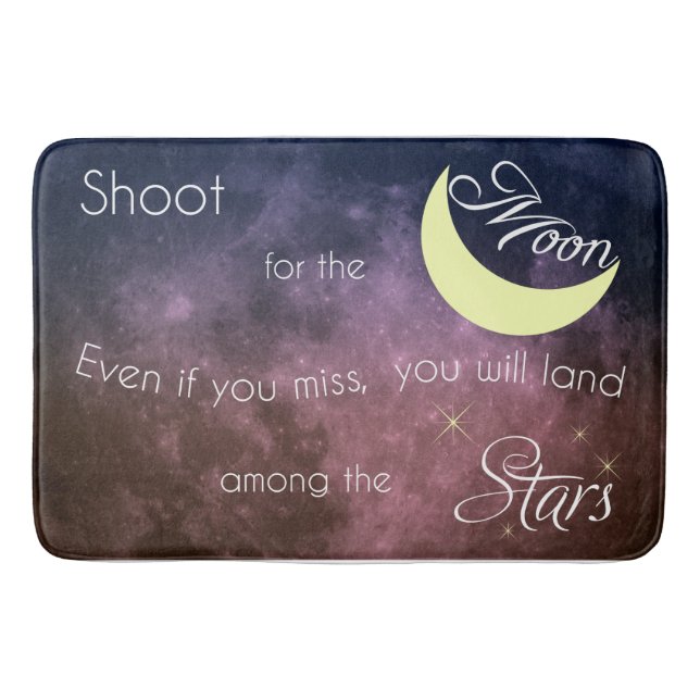 Pousse pour le tapis de bain inspiré de lune (Devant)