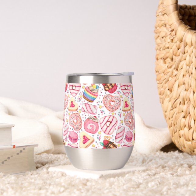 Poussées avec arrosage Motif Vin Thermal Tumbler (Salon)