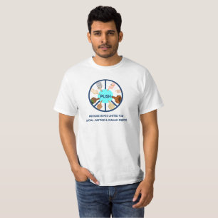 POUSSEZ le T-shirt des hommes