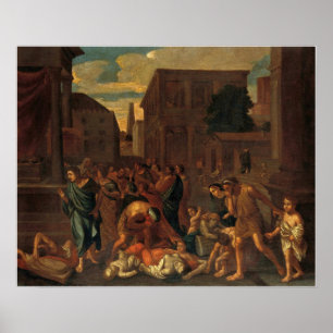 Poussin - The Plague Of The Philistines At Ashdod Poster