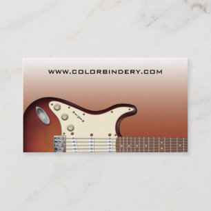 Poussoir de guitare - carte de visite électrique