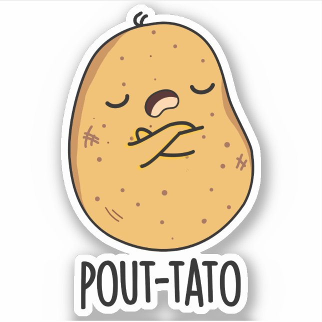 Pout-tato Funny Potato Pun  (Front)