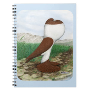 Pouter Pigeon Red Hana Notebook