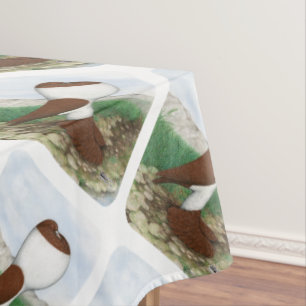 Pouter Pigeon Red Hana Tablecloth
