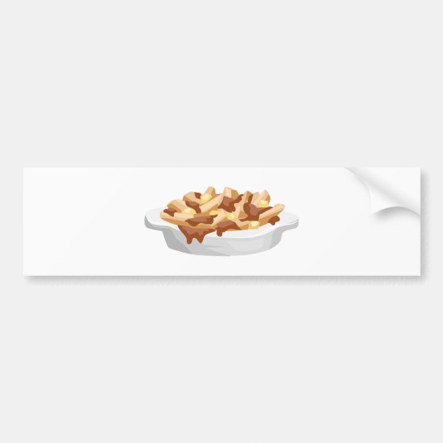 poutine bumper sticker (Front)