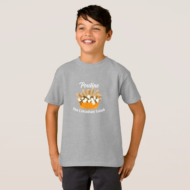 Poutine, La salade canadienne - T-shirt de base po (Devant entier)