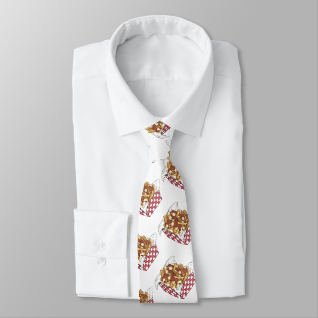 Poutine Quebec Canada Canadian Food French Fries  Tie (Tied)