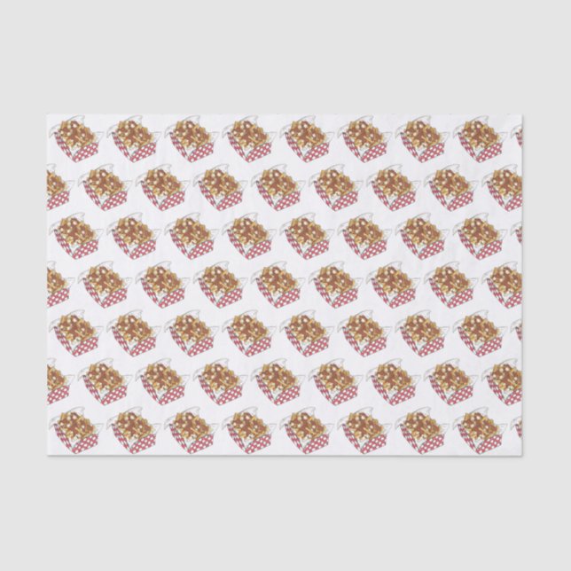 Poutine Quebec Canada Canadian Food French Fries  Tissue Paper (Front)
