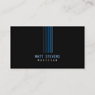 Poutres bleues Cartes de visite musiciens