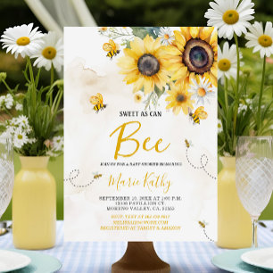 Pouvez-vous être Sunflower Baby shower Invitation