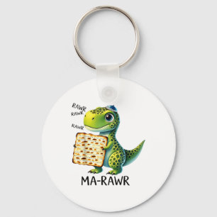 Pover Maror Ma-roar Dinosaur Funny Pesach Toddler  Keychain
