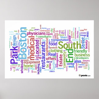 Povo.com South End Poster