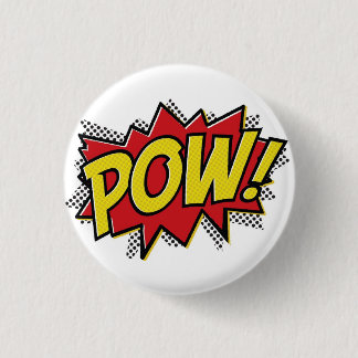 POW! 1 INCH ROUND BUTTON