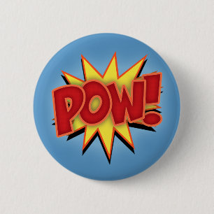 Pow! 2 Inch Round Button